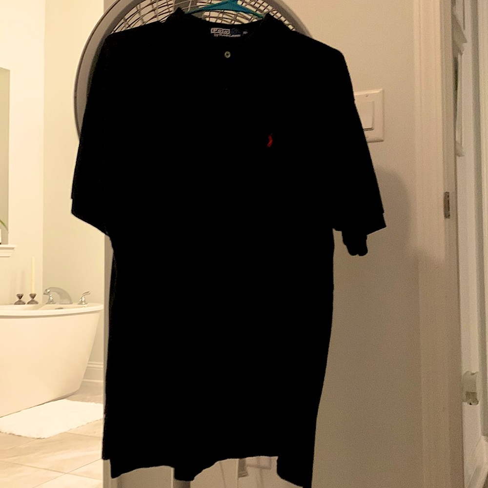 Men’s Black Polo short sleeve Polo shirt size XL